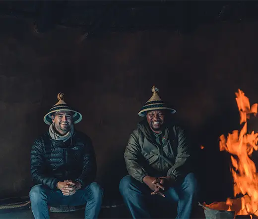 fire chill time 2 men sani pass tours